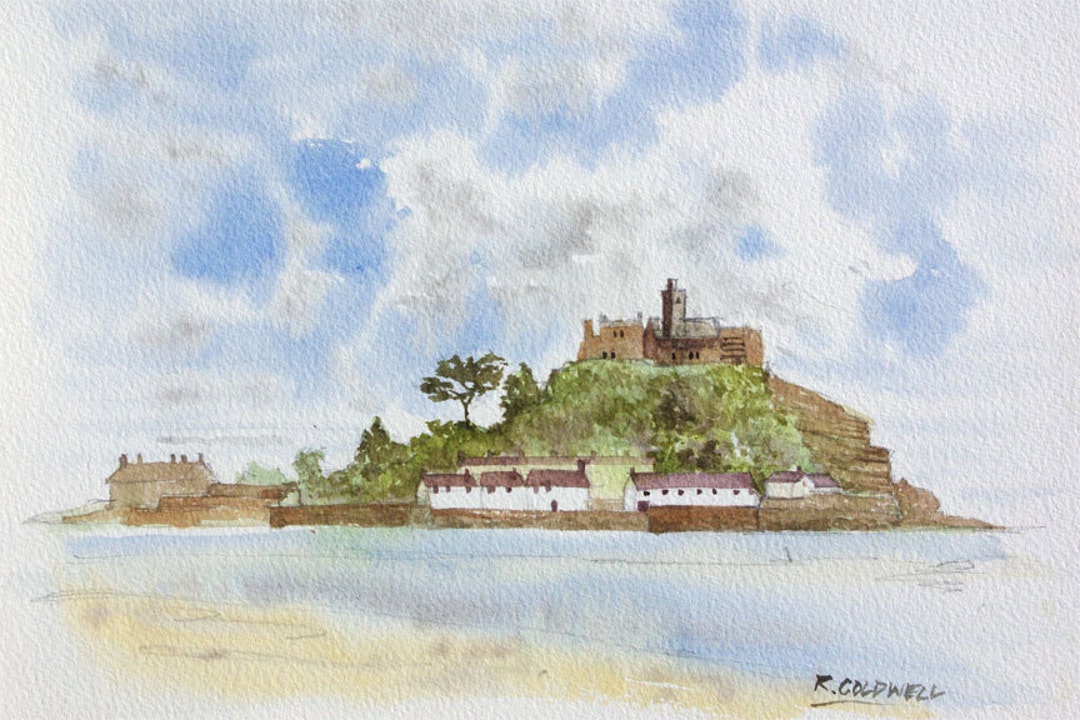 St Michael es Mount Cornwall Kunstdruck Etsy.de