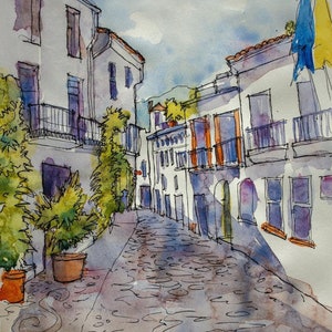 Street in Nerja, Spain