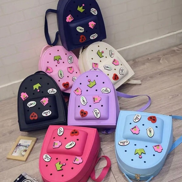 Mini Crocs Backpack Charms Jibbitz w/ 5 free additional charms! (Message for details)