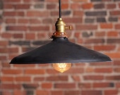 The Percey Vintage Industrial pendant lamp with small metal shade. Lamp is UL listed