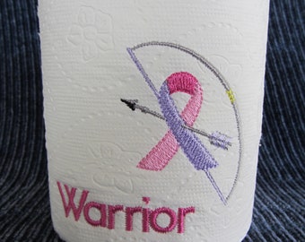 EMBROIDERED Toilet Paper - Cancer Awareness- Specialty toilet paper - Bathroom Decor