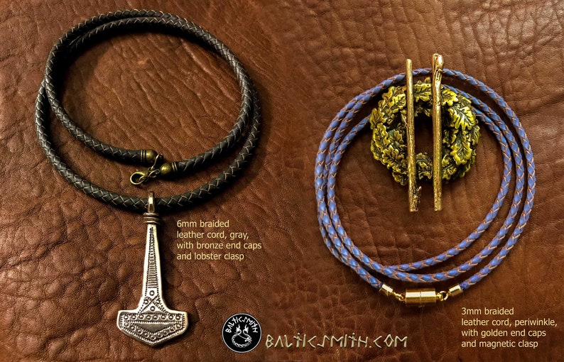 Add-on chain, cord, lace, and clasp options with Druid sigil or other pendant purchase. PLEASE READ DETAILS. image 1