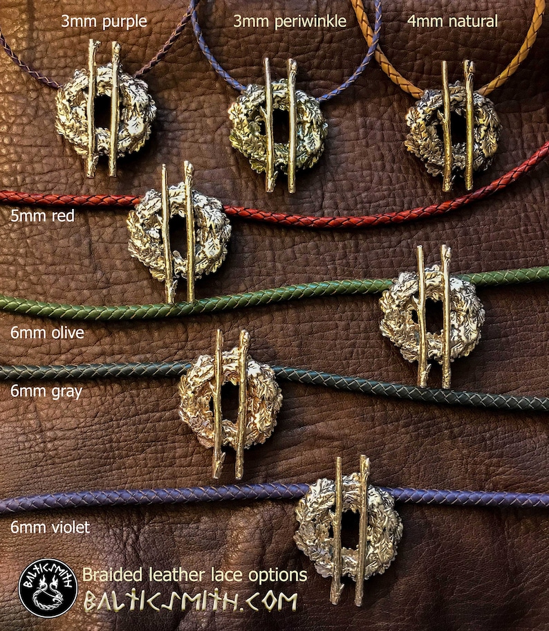 Add-on chain, cord, lace, and clasp options with Druid sigil or other pendant purchase. PLEASE READ DETAILS. image 2