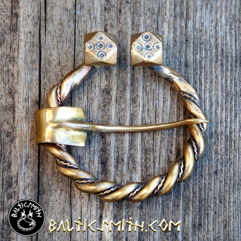 Latvian Penannular Brooch in Bronze Etsy