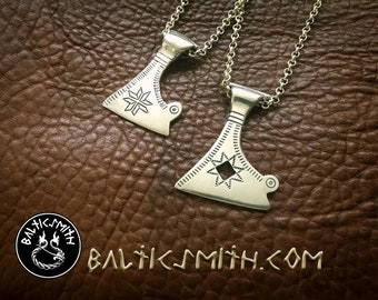 Your PERSONAL BESPOKE DESIGN: Viking Age Baltic/Finnic/Slavic Votive Axe Charm  "Axe of Perun"