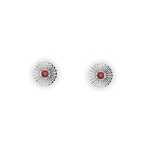 RADIAL : Garnet Gemstone Gauges Garnet Plugs Gemstone Plugs Sterling Silver, 10K, 14k, 18k 22k Gold, or Plat 6G/4mm to 1/2 inch image 10