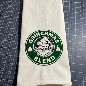 Grinchmas Blend Kitchen towel, Christmas Towel, Grinch decor, Grinch Christmas, kitchen towel