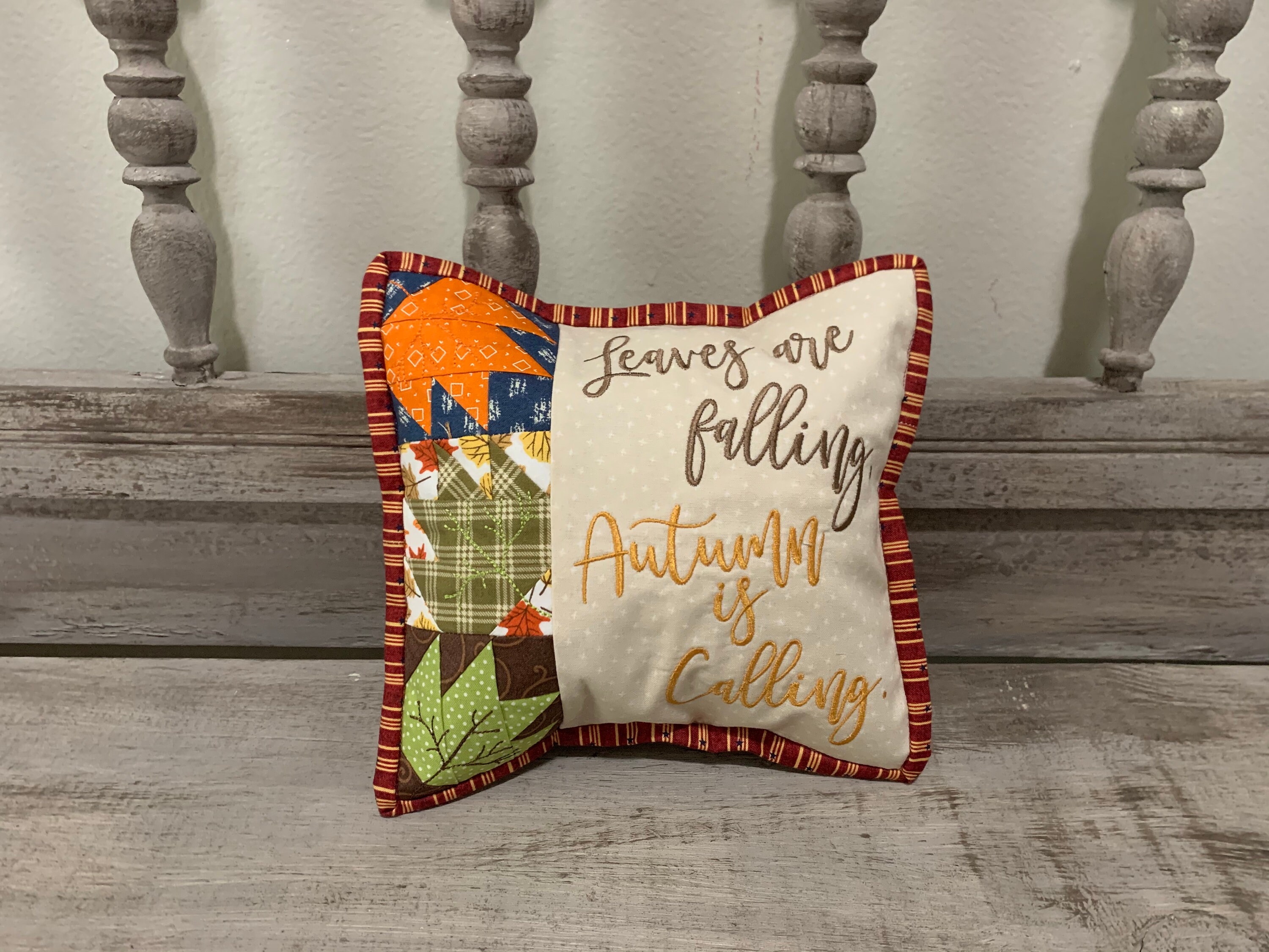 Handmade Autumn is Calling accent pillow Kimberbell design Etsy