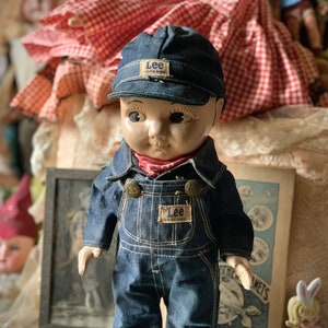 Vintage Buddy Lee Jeans Doll Plastic Advertising Engineer Doll - Etsy