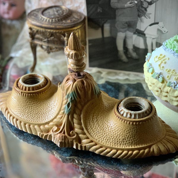 Vintage sconce light salvaged fixture floral flush mount ceiling lighting