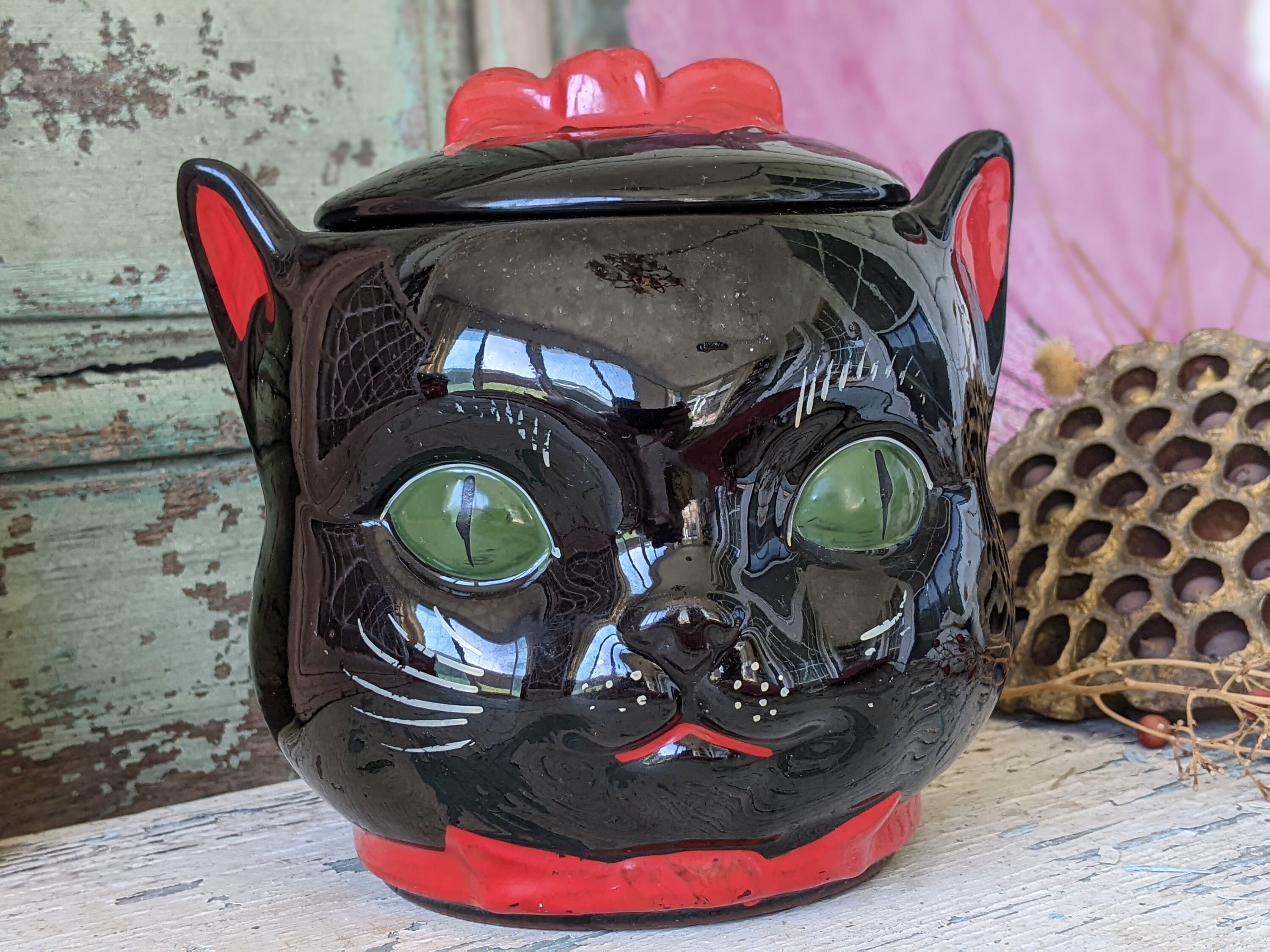 Clay Black Biscuit Barrel Andrew James Biscuit Tin Metal Vintage