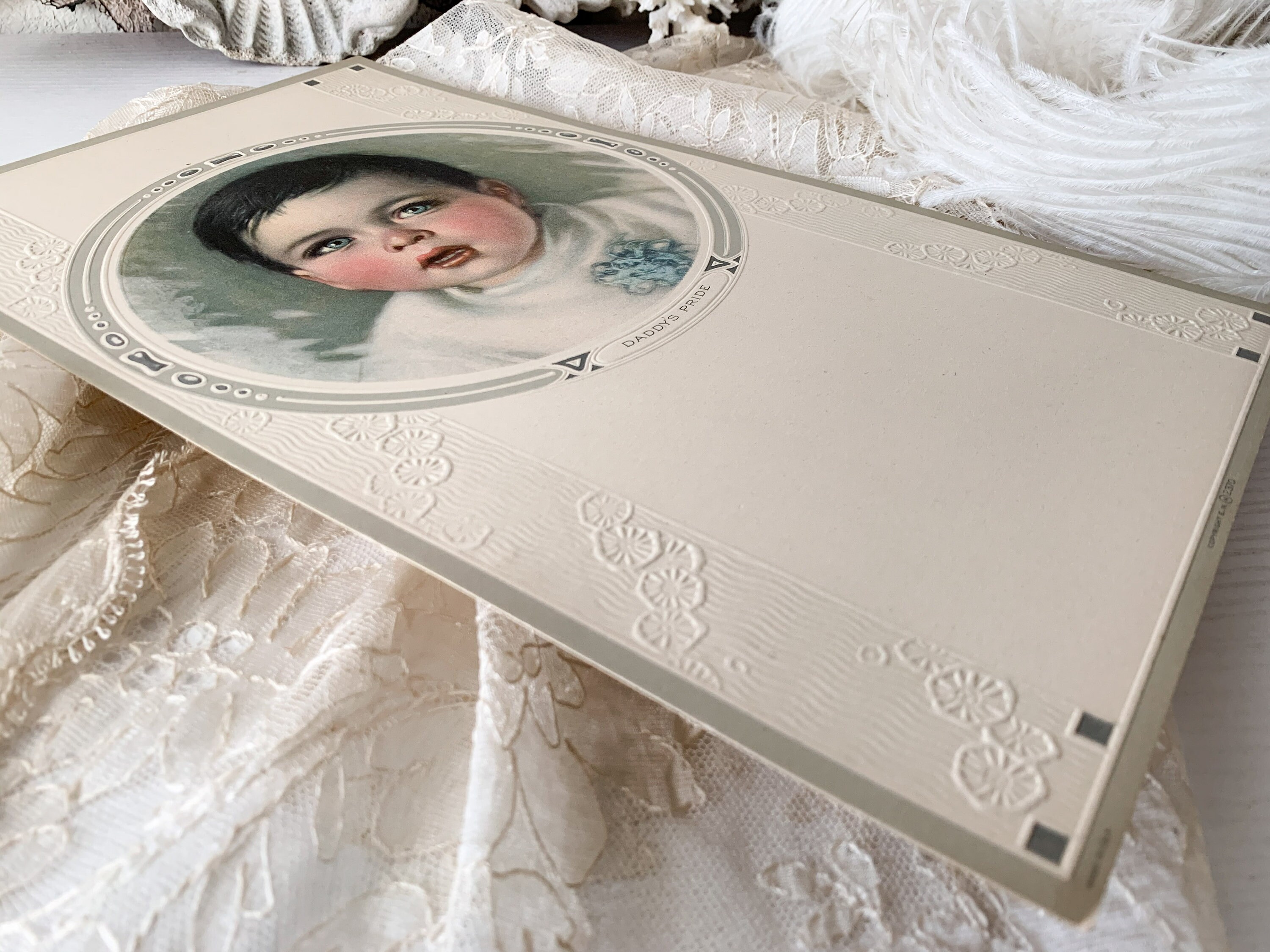 Vintage Baby Portrait Print Card Harry Roseland Calendar Print Etsy