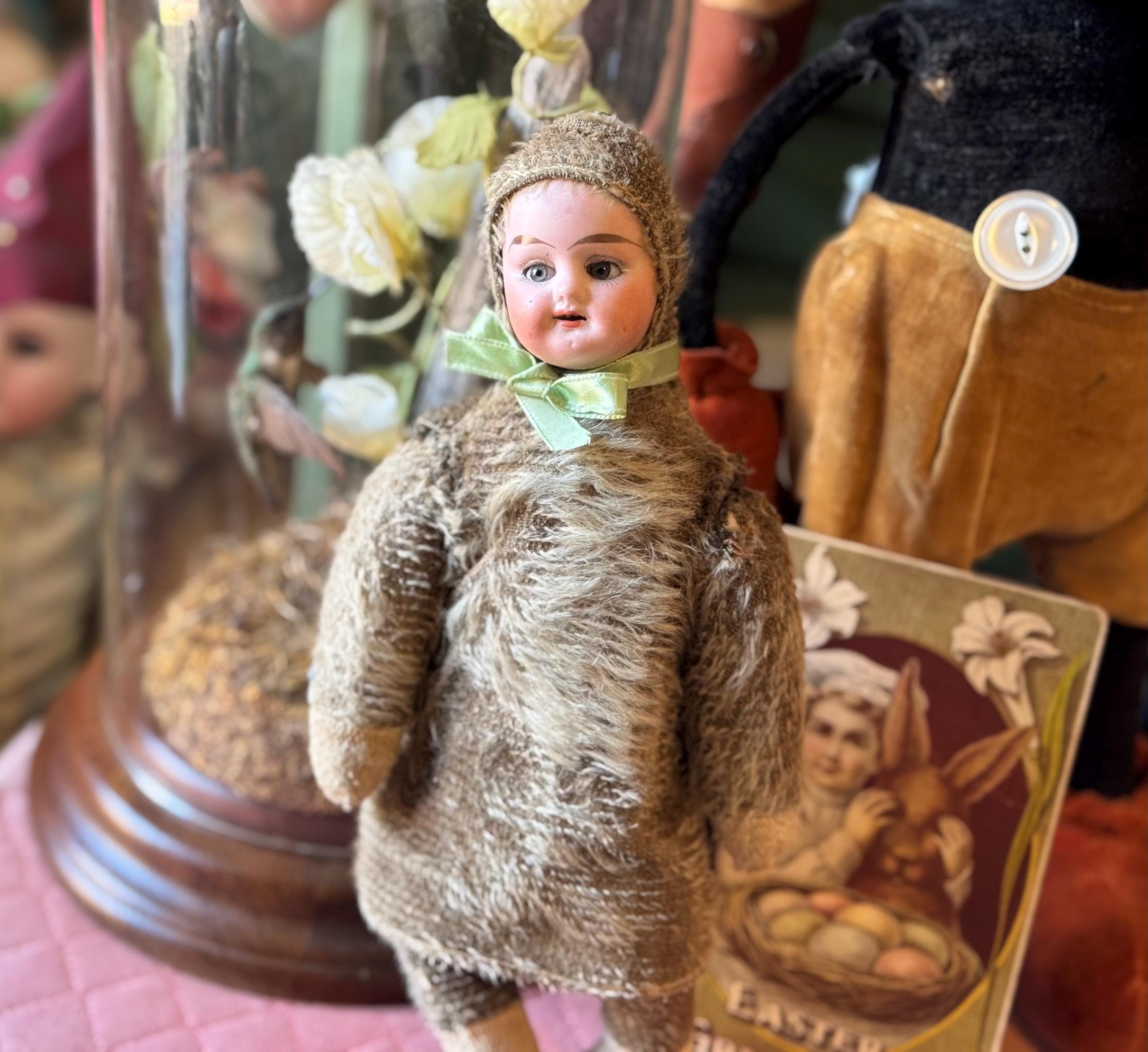 アンティーク Germany スノーベイビー 雪の子人形 1930 ビスクドール アンティーク Germany スノーベイビー 雪の子人形 1930 ビスクドール