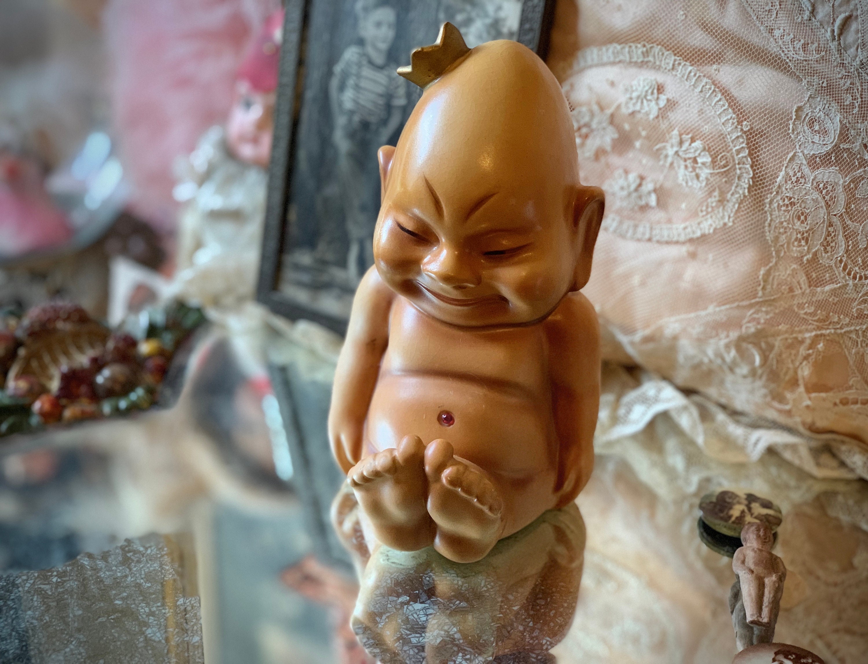 Vintage Billiken Bank Statue Japan Jester Buddha Style Figurine - Etsy