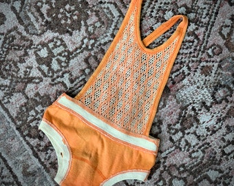 Vintage baby swimsuit Vanta Sun Suit child bathing sunsuit