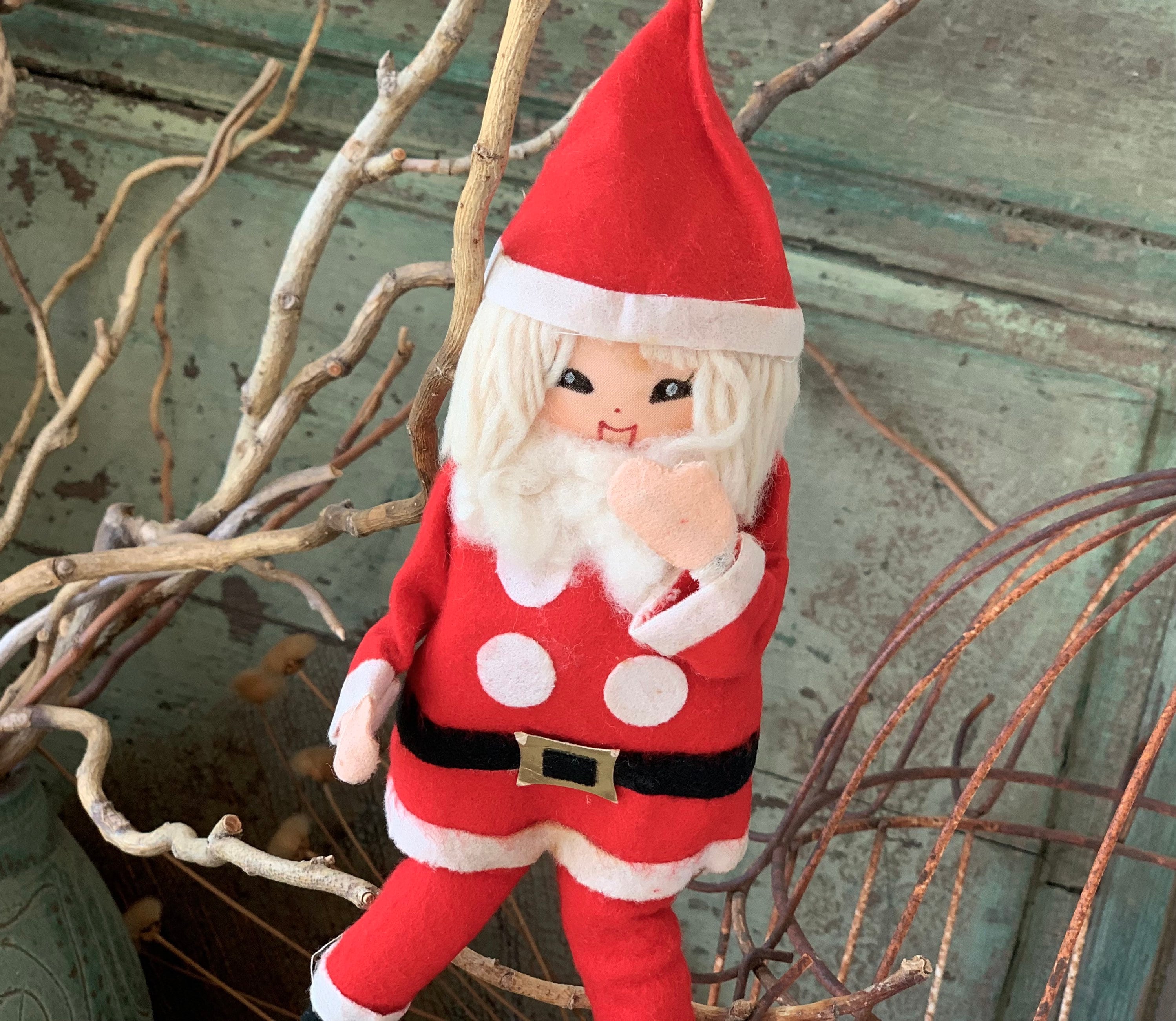 Vintage Japan Santa Ornament - Etsy