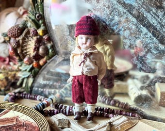 Antique German doll small porcelain bisque porcelain doll