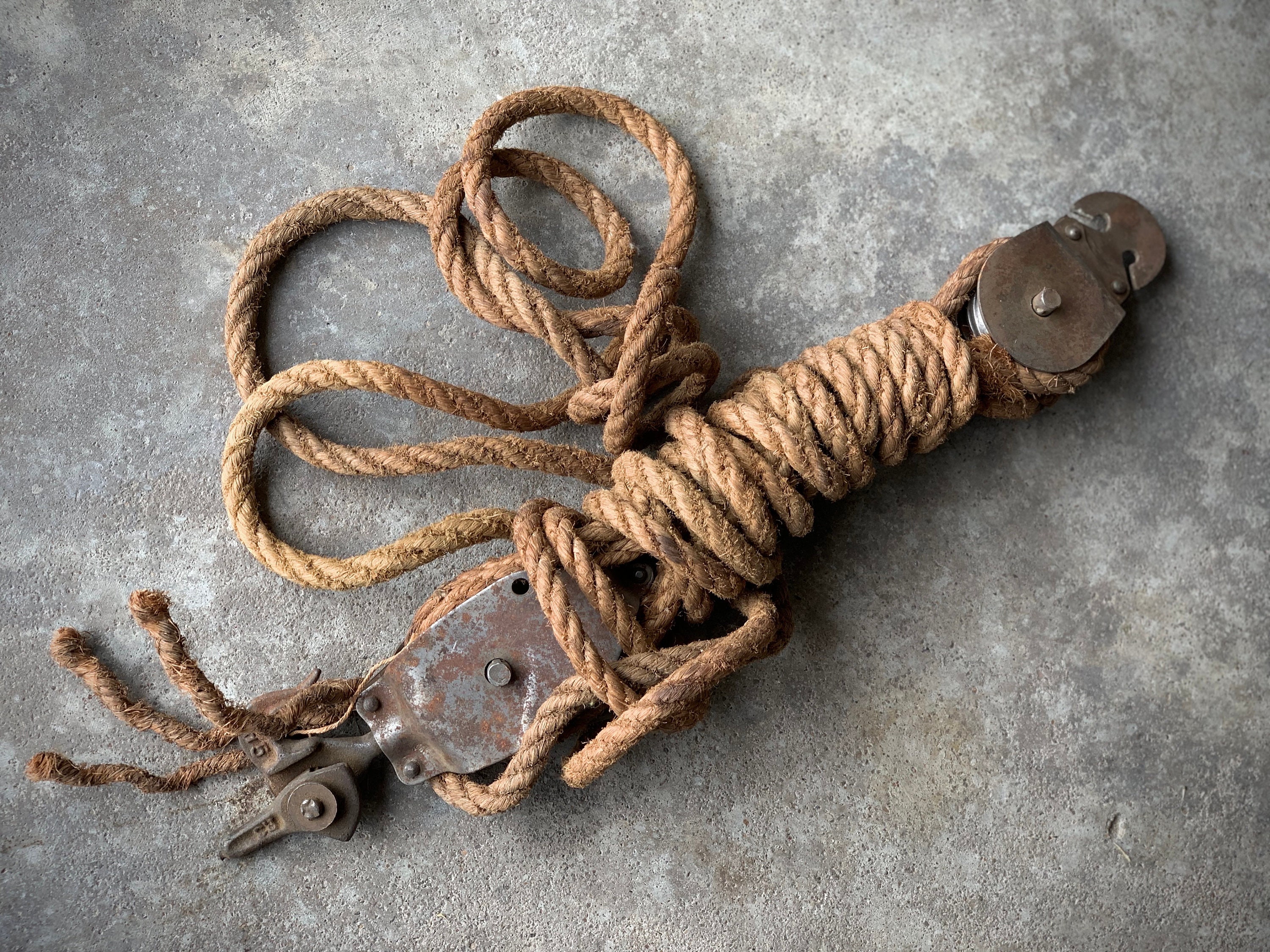 Rope block and tackle for sale deals