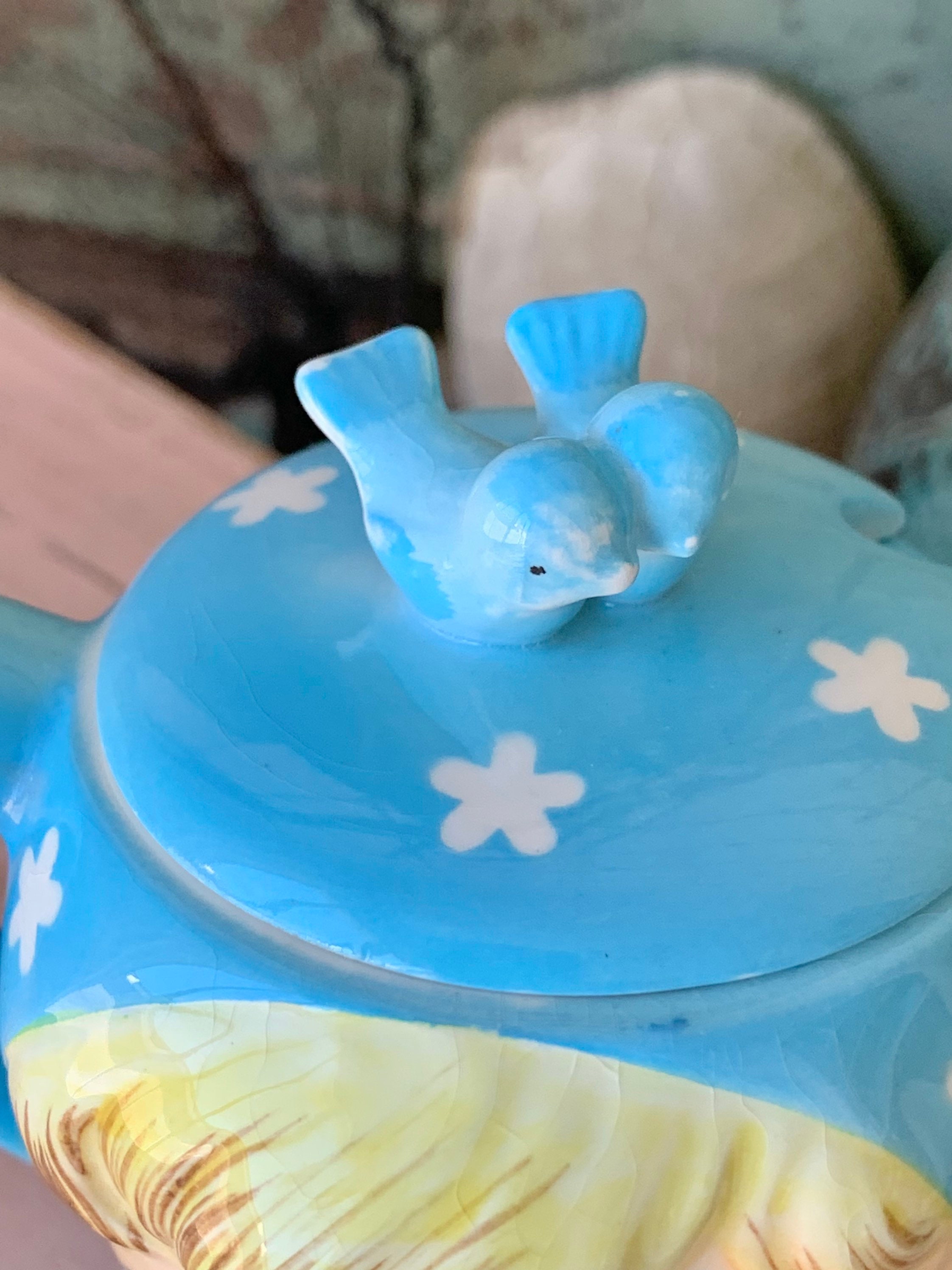 Napco Miss Cutie pie ナプコ　ミスキュートパイ Vintage Miss Cutie Pie Sugar Cup With Lid Napco Pixie Jar