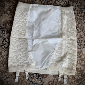 Vintage girdle retro pinup girly garters Real-Form body shaper lingerie display prop