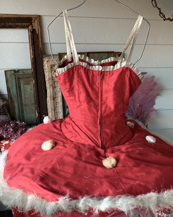 Vintage Christmas ballerina costume shabby pancak… - image 3
