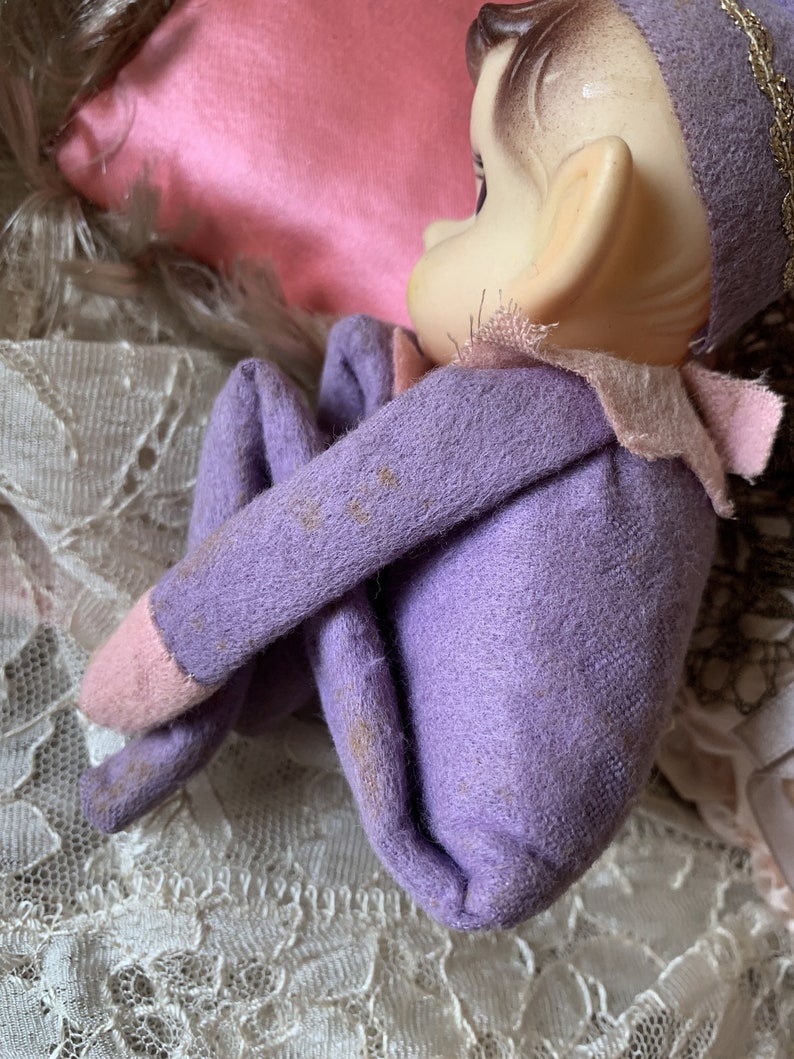purple elf on the shelf doll