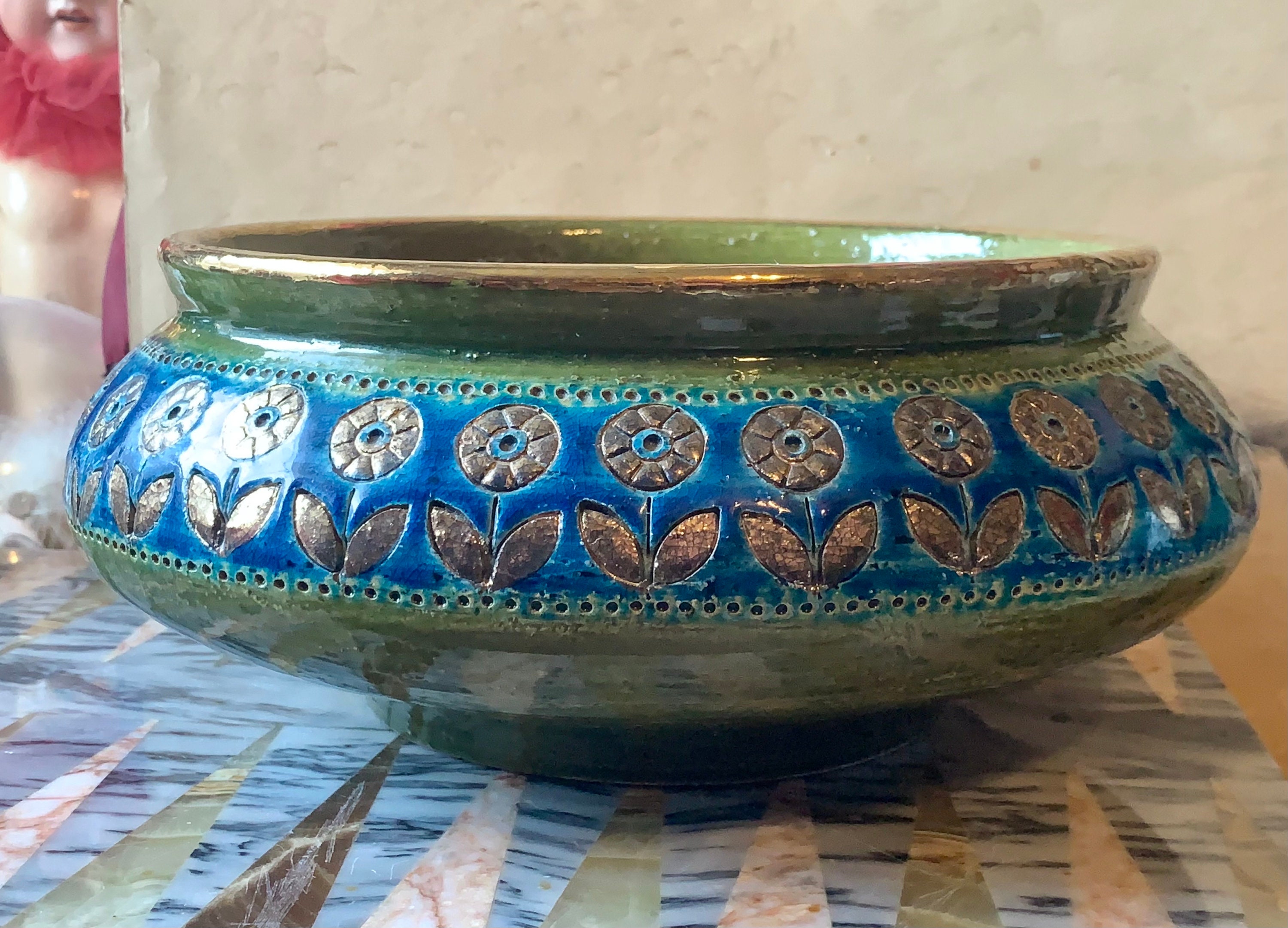 Vintage Rosenthal Netter Bowl Mid Century Modern Italian Pottery