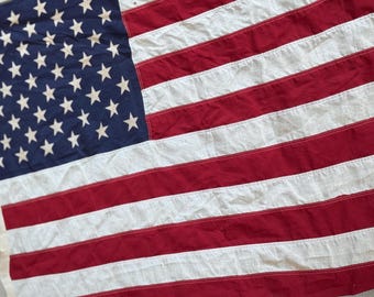 Vintage 1980s 50-star USA Cotton Flag (5'x9.5') - Etsy