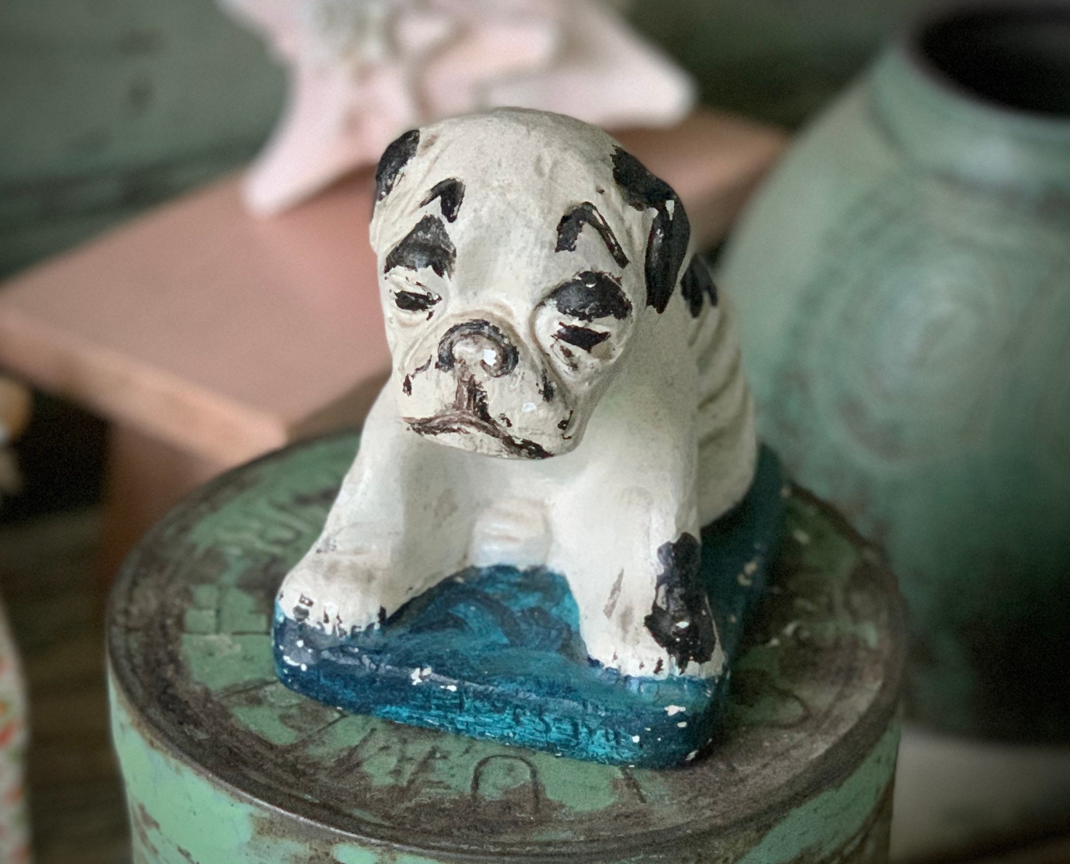 Vintage Bulldog Chalkware - Etsy Vintage Bulldog Chalkware - Etsy