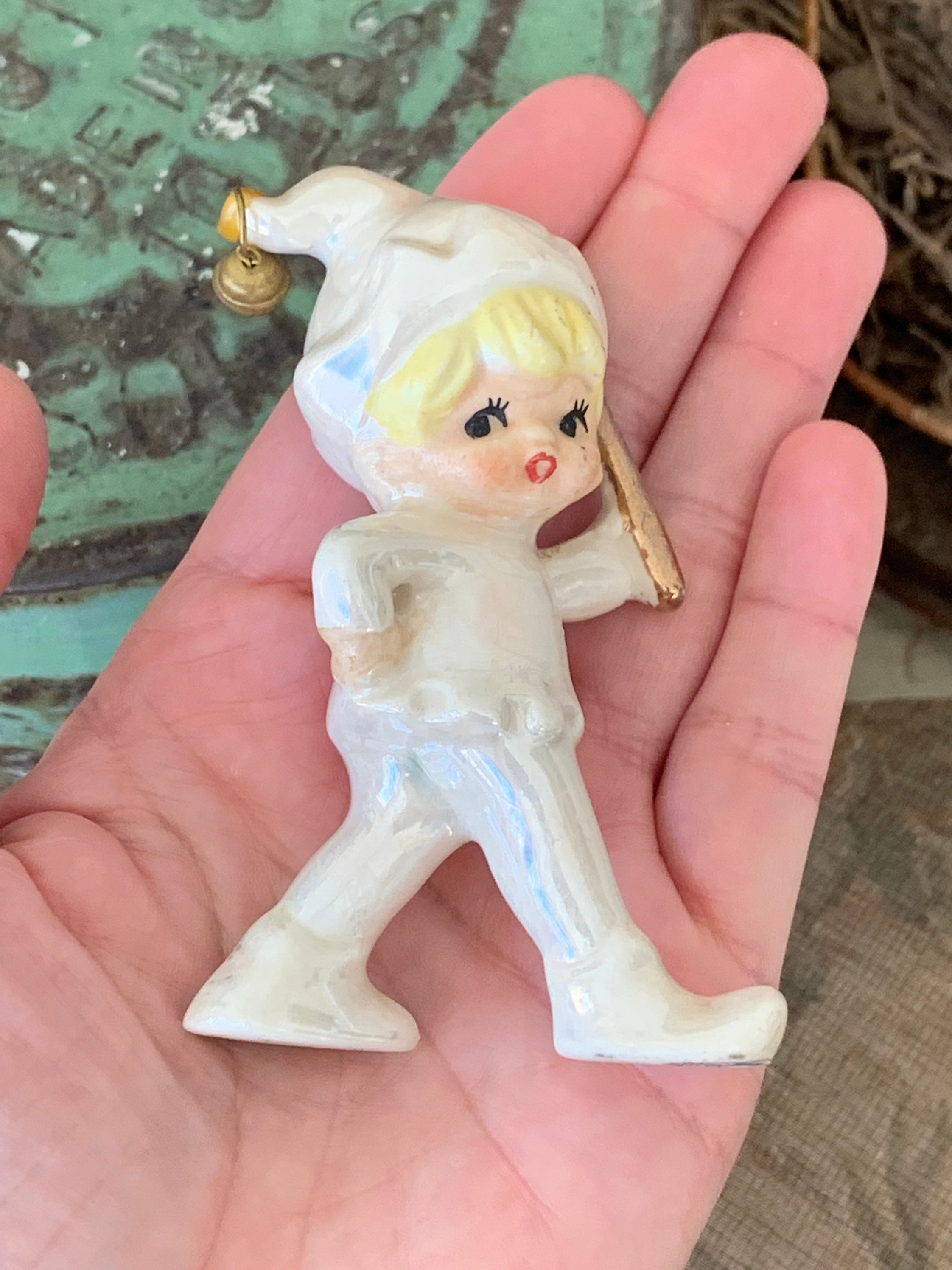 お待たせ! Retro Figurine Pixie Mini Vintage Japan Ceramic Lusterware コレクション