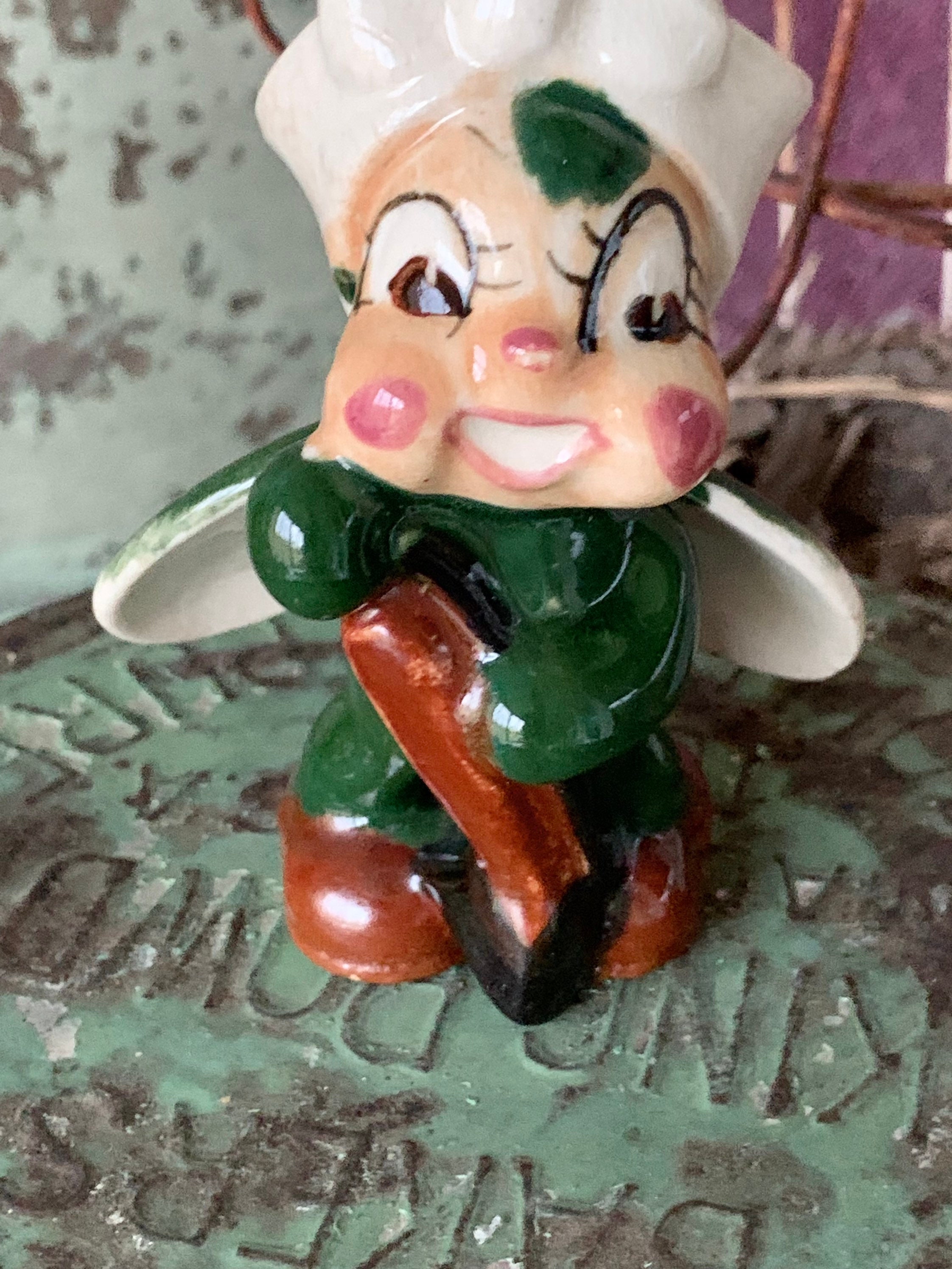 Vintage Anthropomorphic Insect Figurine Retro Japan Ceramic Vintage Anthropomorphic Insect Figurine Retro Japan Ceramic