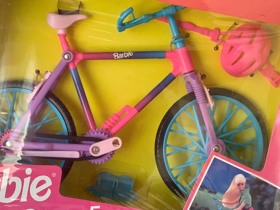 Vintage Barbie Bicycle Biking Fun Mattel 90s Toy Bike in Box Etsy
