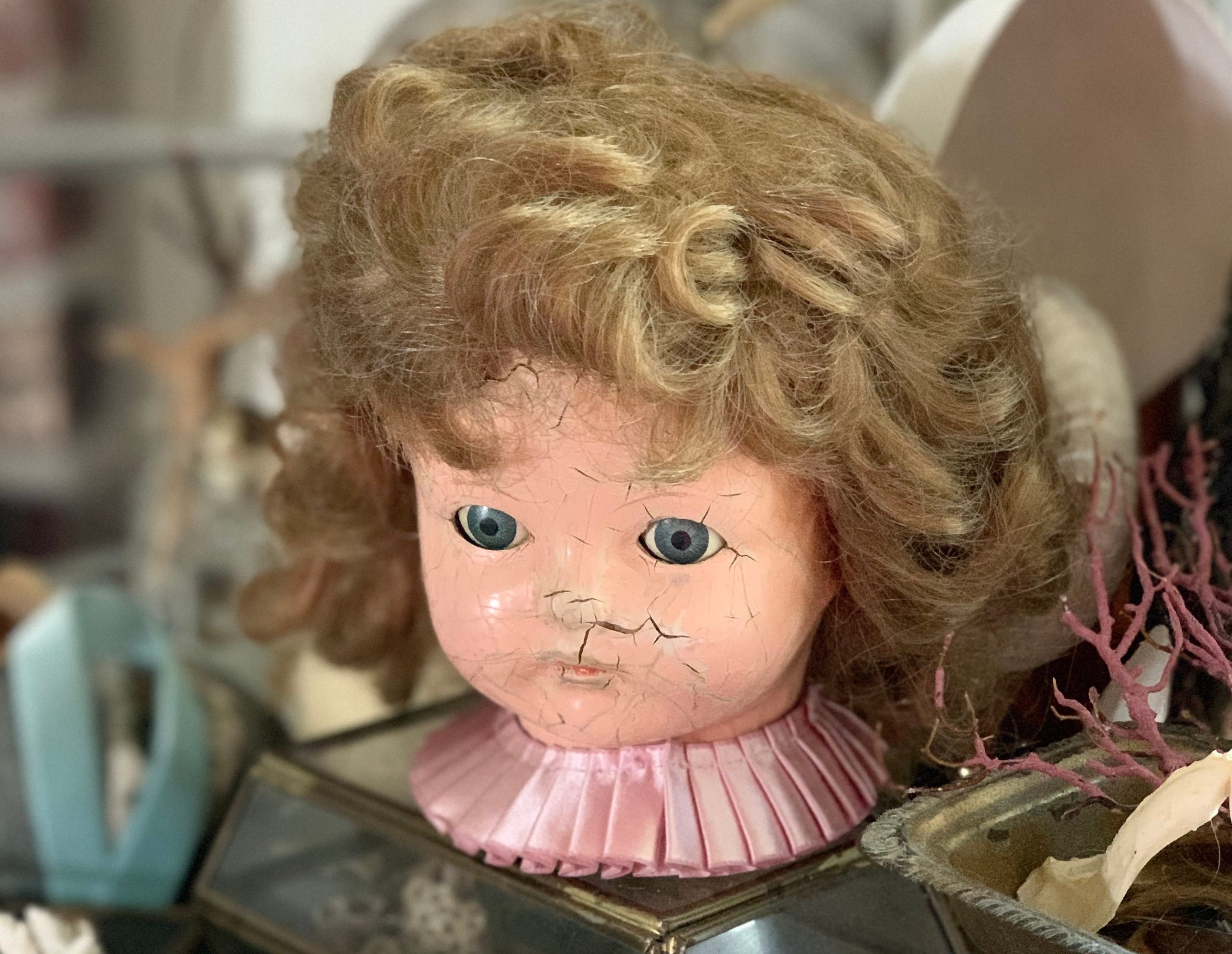 Cracked Porcelain Doll Head