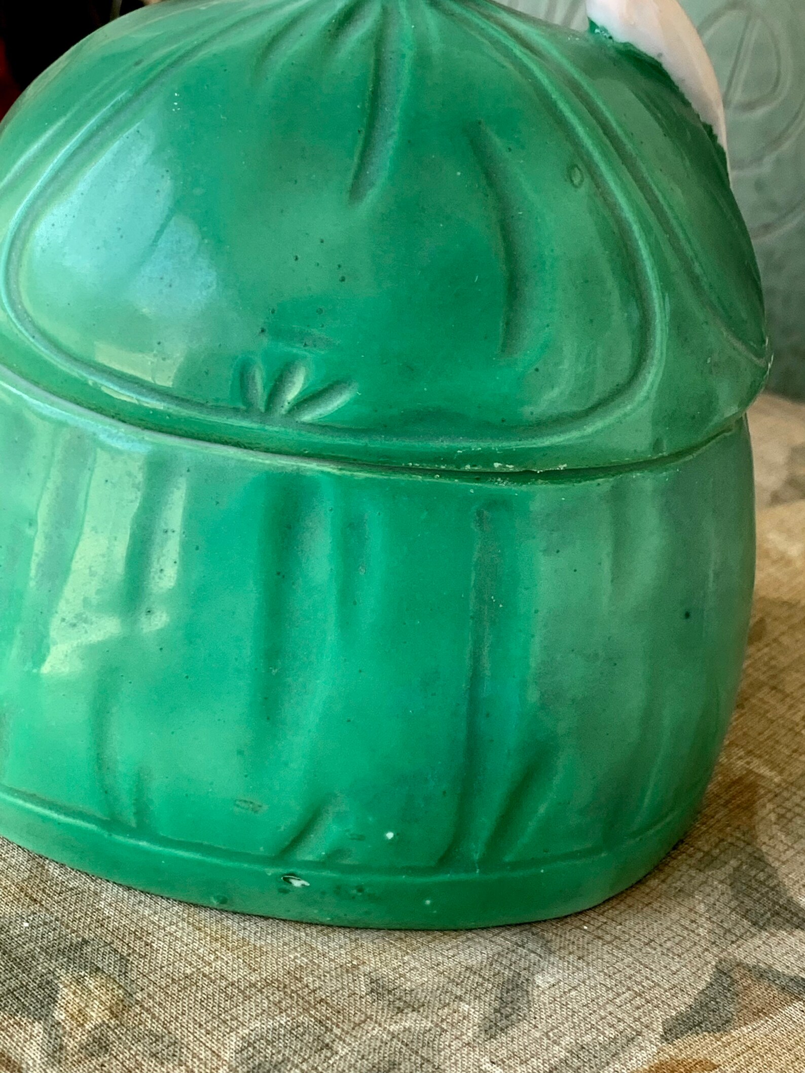 Vintage German Dresser Doll Box Old Porcelain Figural Lady Jar Etsy