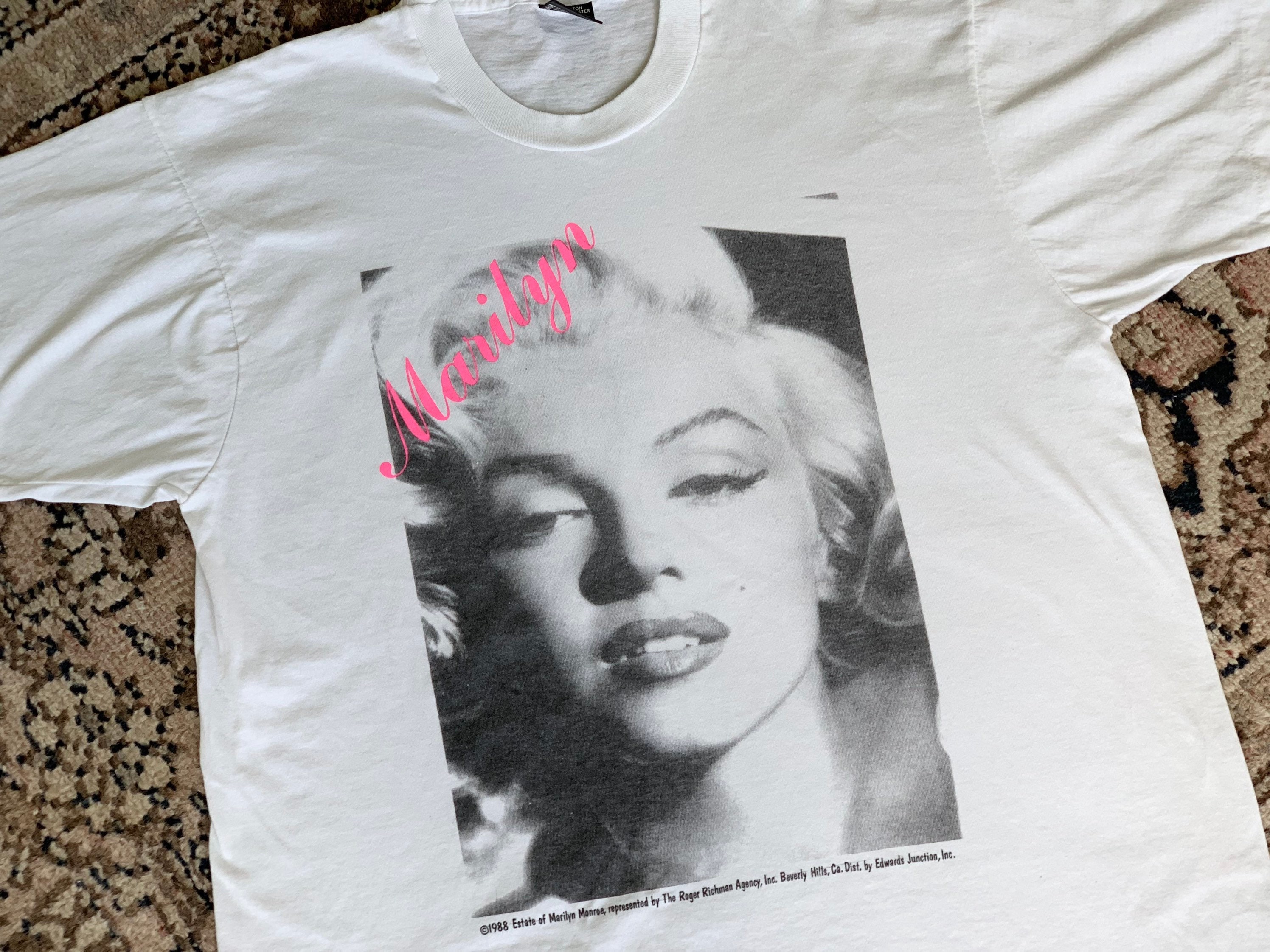 Vintage Marilyn Monroe 80s T-shirt White Graphic 1988 T Shirt - Etsy