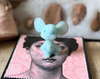 貴重！ Fenton Boutonniere Buddy マウス型置物 Vintage Fenton