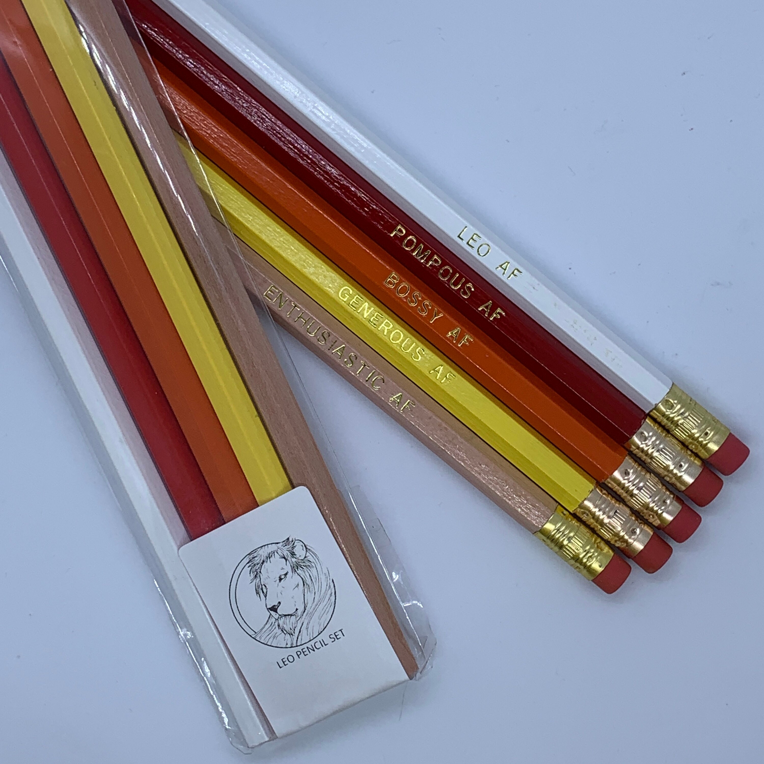 Leo, Gold & Gold Slate Pencils - 5 Packets – NavaEarth - United States