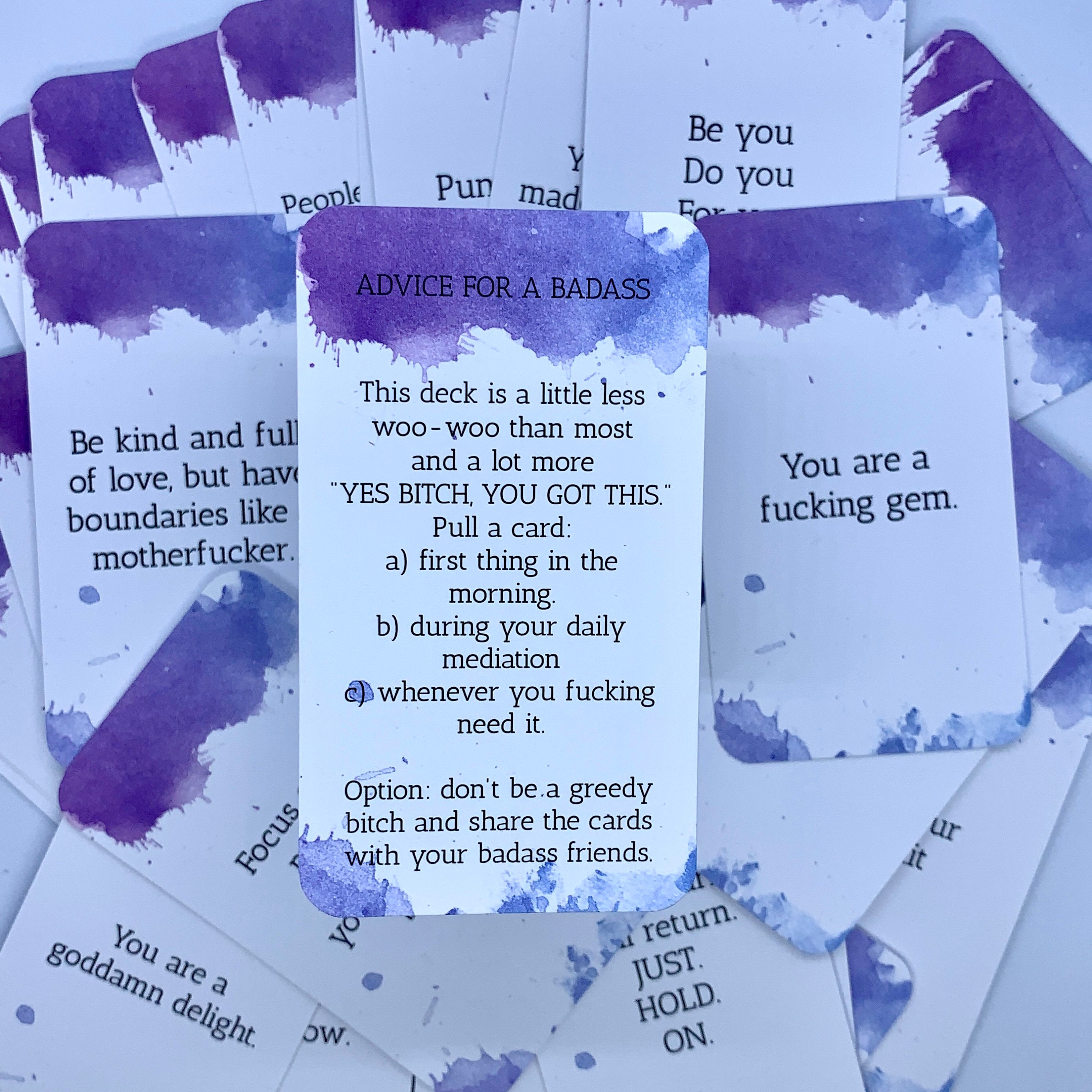 Advice for a Badass Affirmations for a Badass Volume 2 Etsy 