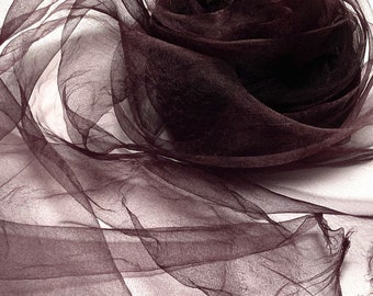 200cm x 90cm Hand Dyed Organza silk