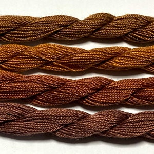 Choose Your Color / Hand dyed Fine Twist Mulberry Silk threads