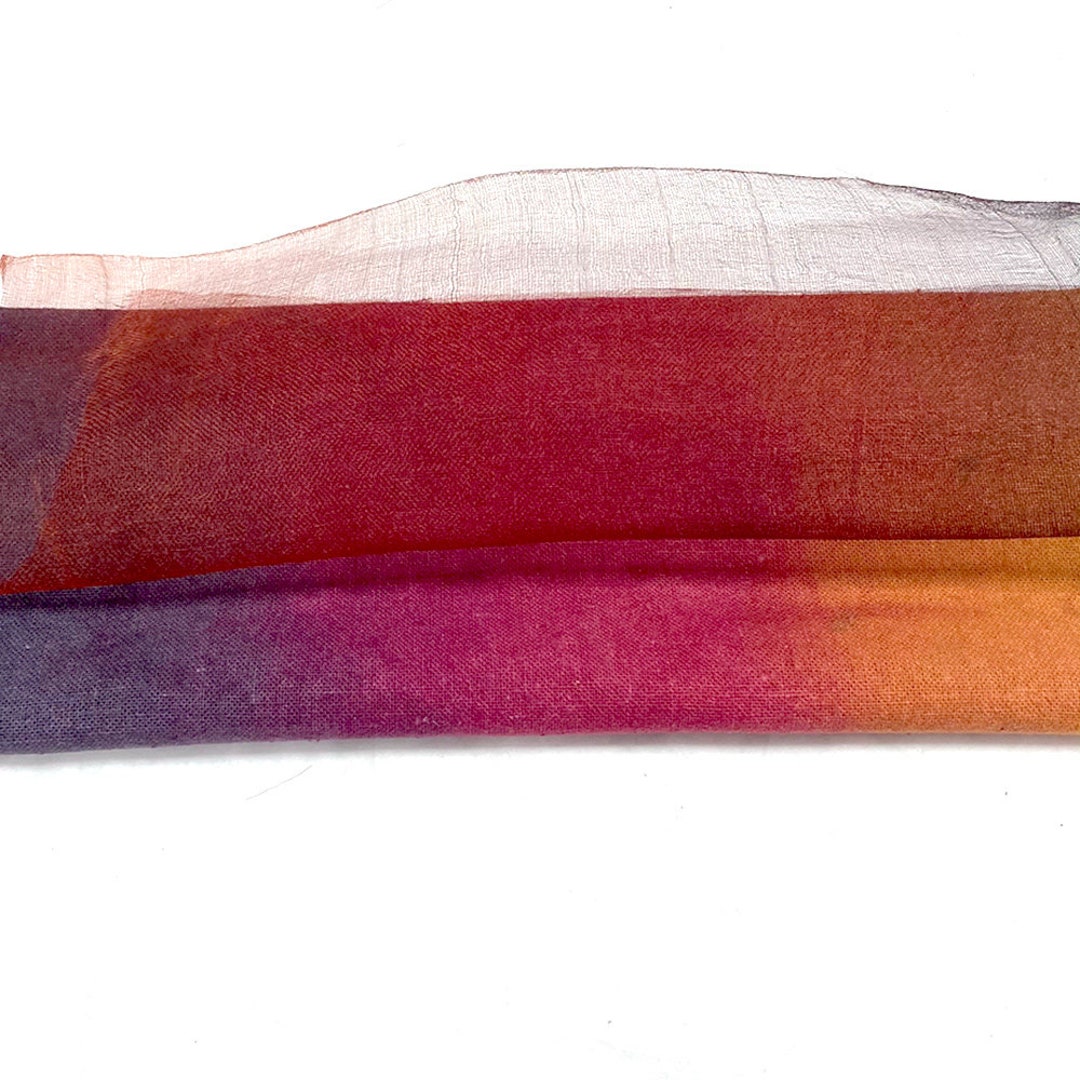Hand Dyed Silk Organza / Silk Noil Pack Etsy