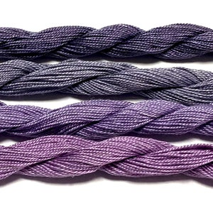 Choose Your Color / Hand dyed Fine Twist Mulberry Silk threads