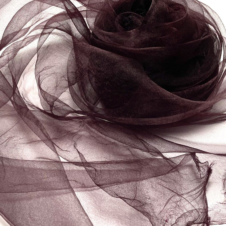 200cm x 90cm Hand Dyed Organza silk