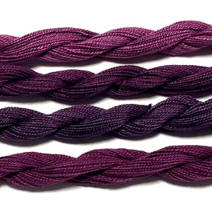 Choose Your Color / Hand dyed Fine Twist Mulberry Silk threads