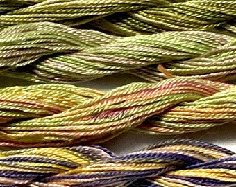 Choose Colour - Twist Mulberry Silk Embroidery Single Skein 30 Metres Hand Dyed in Variegated Colors