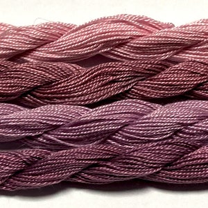 Choose Your Color / Hand dyed Fine Twist Mulberry Silk threads