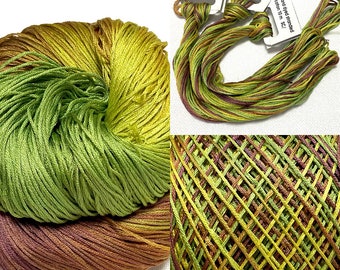 Hand dyed cotton embroidery floss, moulinè  cotton ,  stranded cotton floss, embroidery thread / 10 meters /single skein/SC9