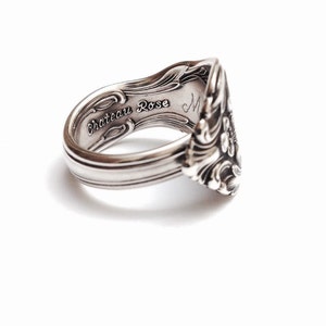 Sterling Silver Spoon Ring circa 1940 Handmade Spoon Ring Silverware Jewelry imagem 4