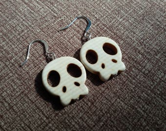 Skull Earrings; Halloween Earrings