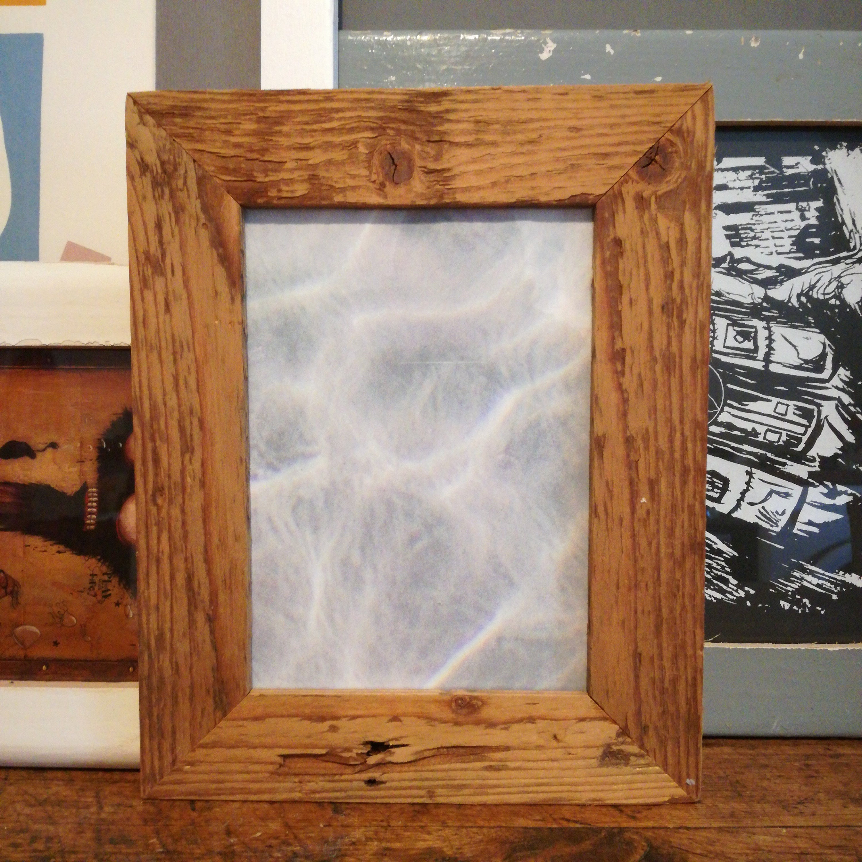 Picture Frame A4 Unique Reclaimed Wood Frame Upcycling